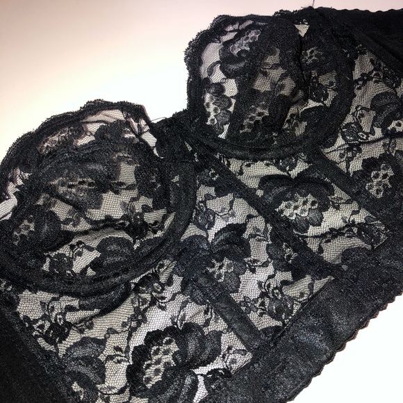 Corset Lace Bustier Strapless Bra Top - Picture 2 of 8